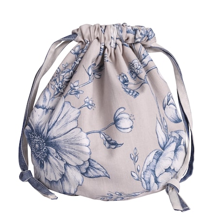 Chlebaczek z motywem kwiatowym Blossom Blue & Stripes