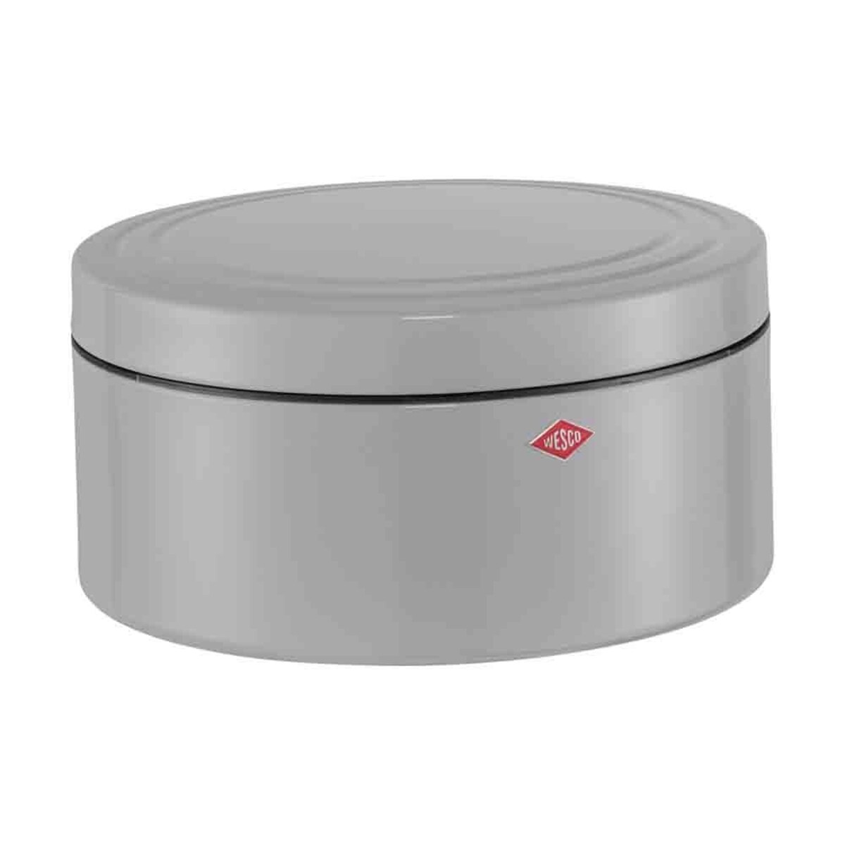 Pojemnik na pieczywo okrągły szary MATT