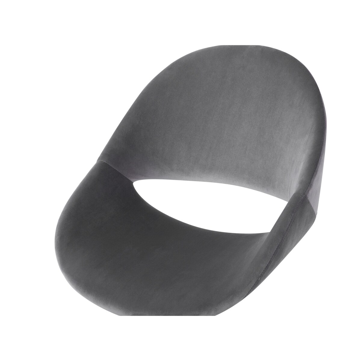 Krzesło biurowe regulowane welurowe szare SELMA