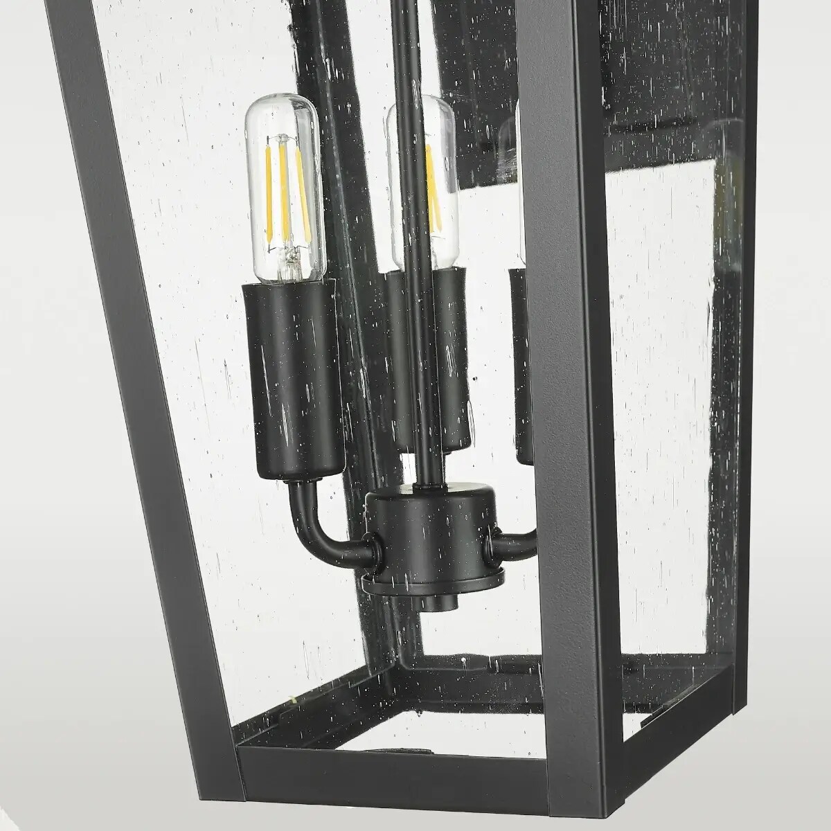 Kinkiet ścienny elewacyjny Zurich W03616BK Cosmolight metal szkło IP23 czarny