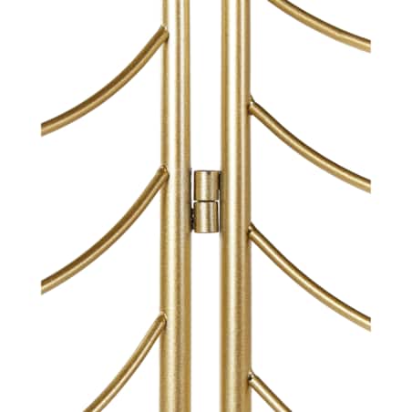 3-panelowy składany parawan pokojowy metalowy 120 x 160 cm złoty PESCIA