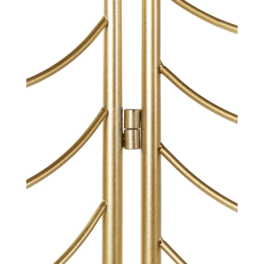 3-panelowy składany parawan pokojowy metalowy 120 x 160 cm złoty PESCIA