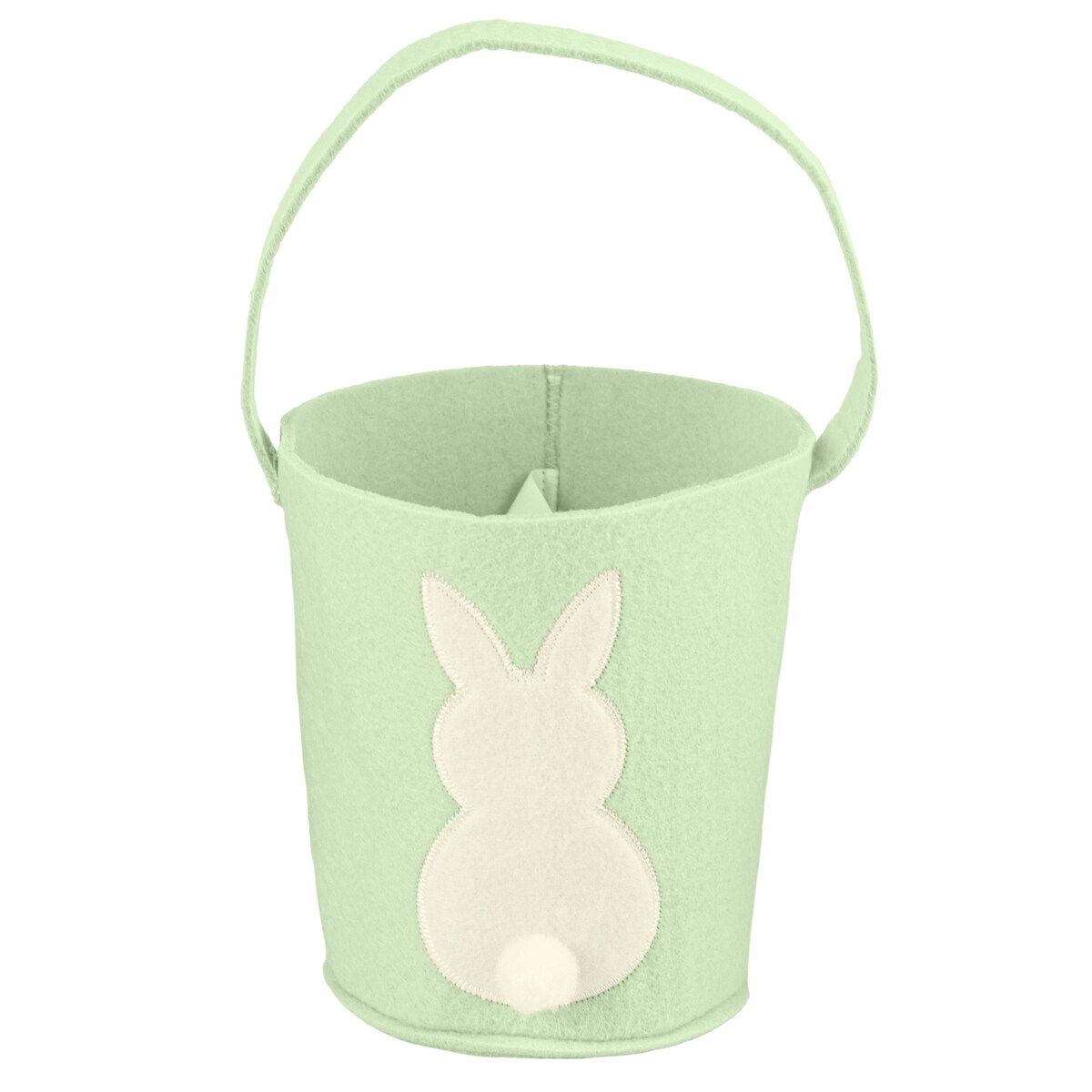Koszyk Koszyczek Filcowy Wielkanocny Na Jajka Pisanki Dekoracja Ozdoba Z Zajączkiem Zielony