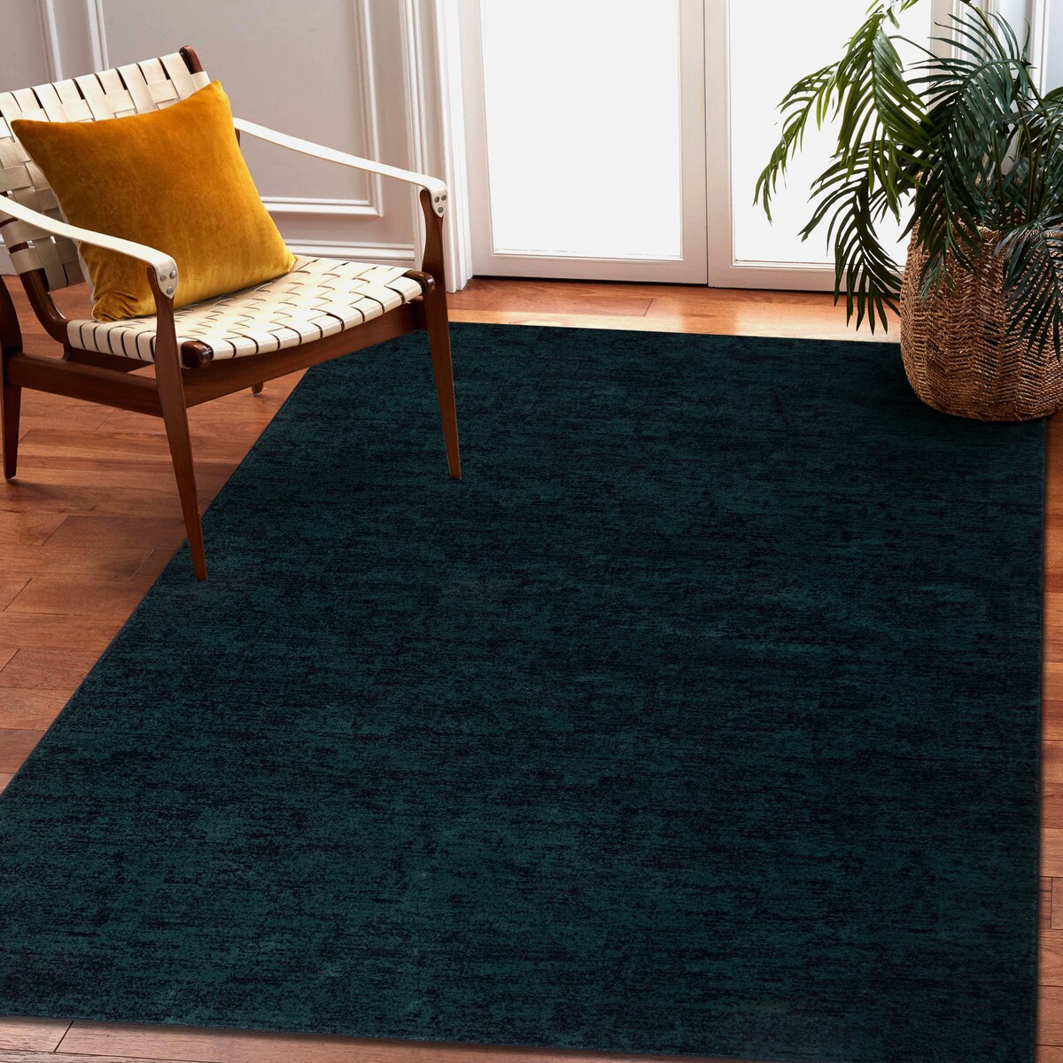 Dywan wełniany OMEGA DUKE Melanż szmaragd 200x300 cm