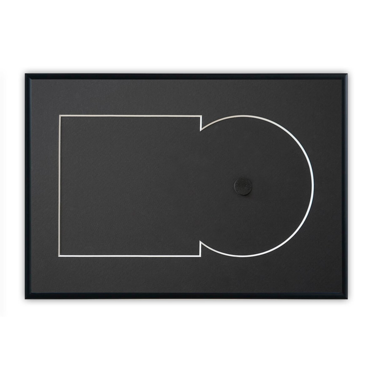 Ramka na płytę CD w kolorze czarnym. Ramka aluminiowa o rozmiarze 21x30 cm LUCA®