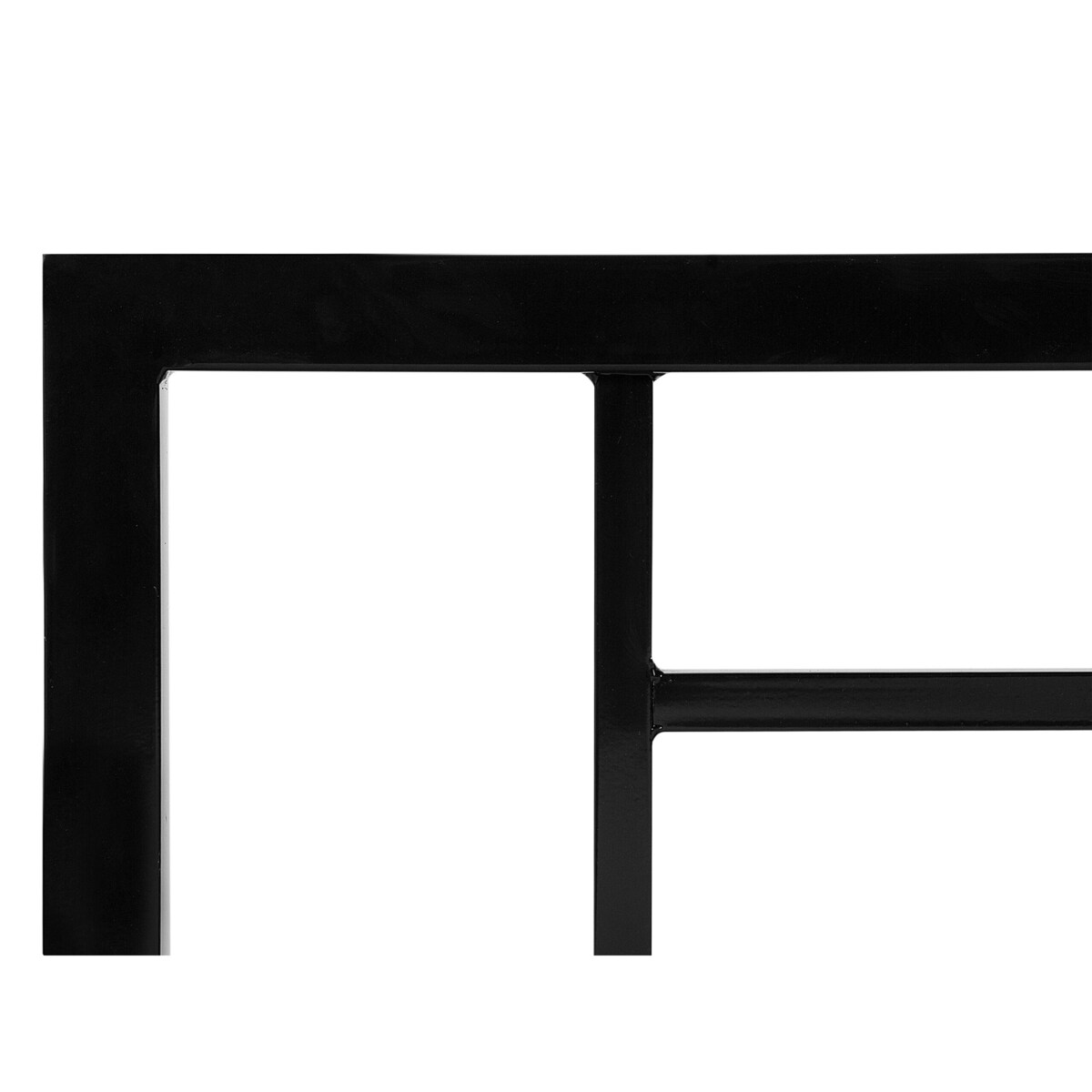 Łóżko metalowe 160 x 200 cm czarne CUSSET