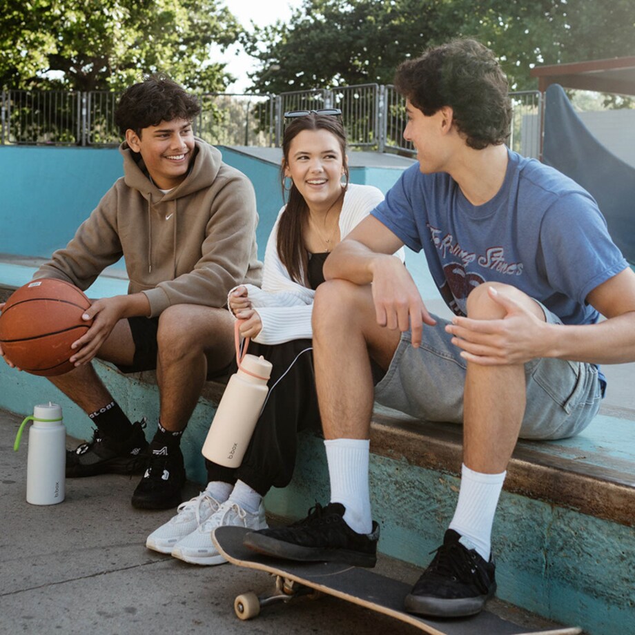 Butelka termiczna 1L z ustnikiem – termos ze stali nierdzewnej Lime Time, b.box