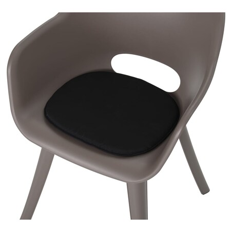 Madison Poduszki na siedzisko Panama, 2 szt., 39x36 cm, czarne