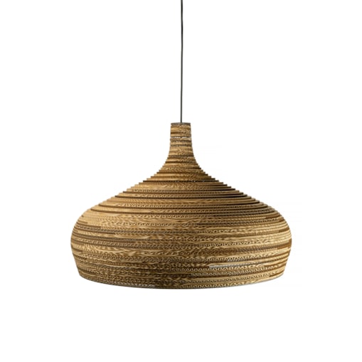 Stożkowa ekologiczna lampa wisząca - DOME 70