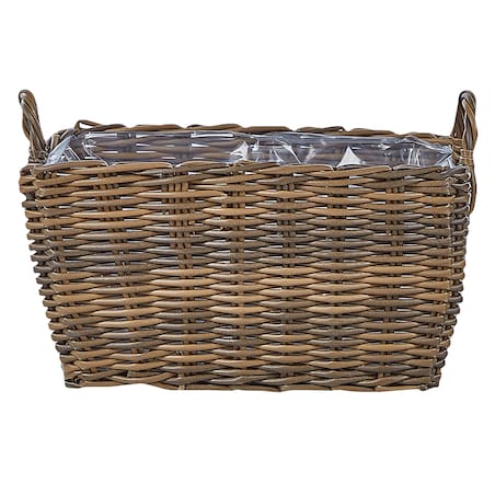Zestaw 2 koszy na kwiaty ORMOS 53/59 cm Brązowy Technorattan