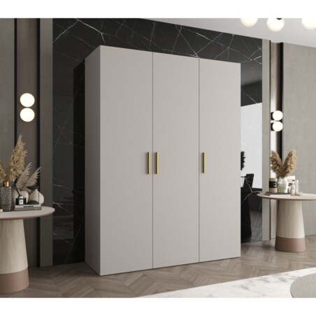 Szafa uchylna otwierana BARI 1 150 wys. 202 cm Kaszmir + u. Złoty