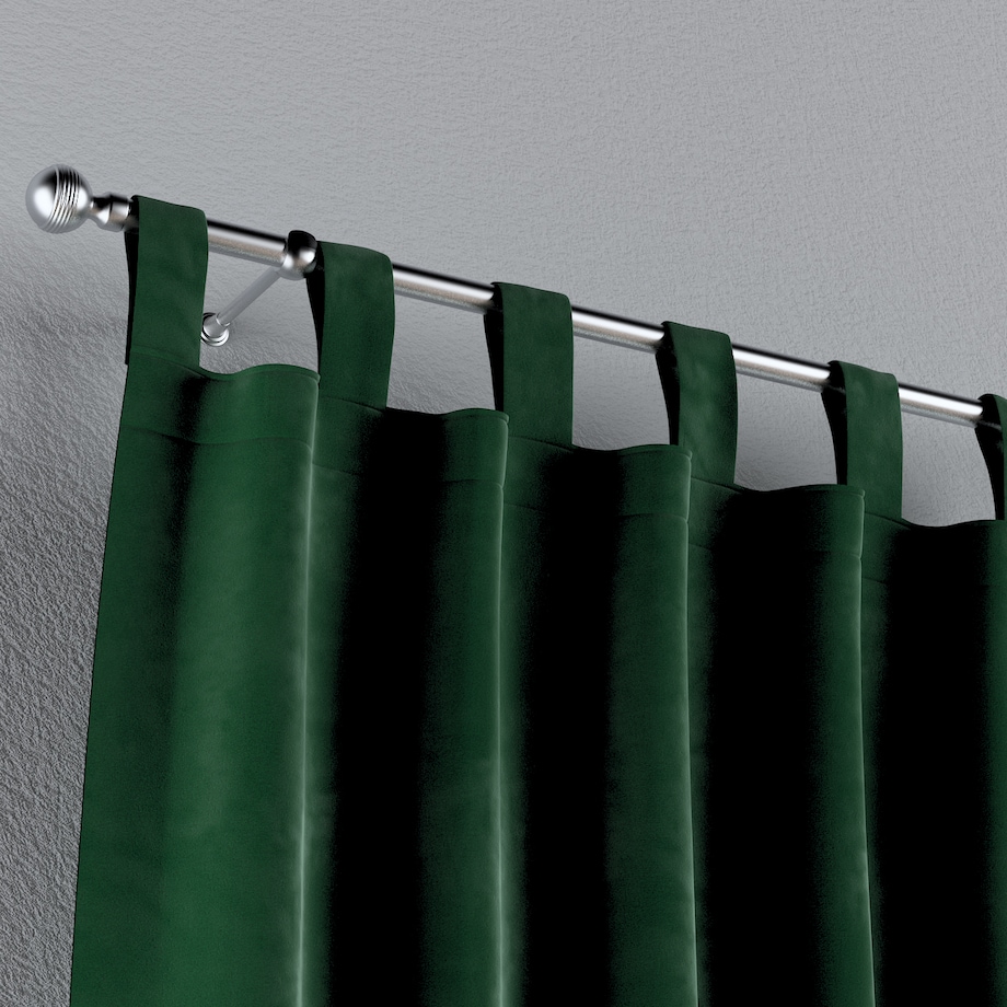 Zasłona na szelkach 1 szt. 130x260 butelkowa zieleń