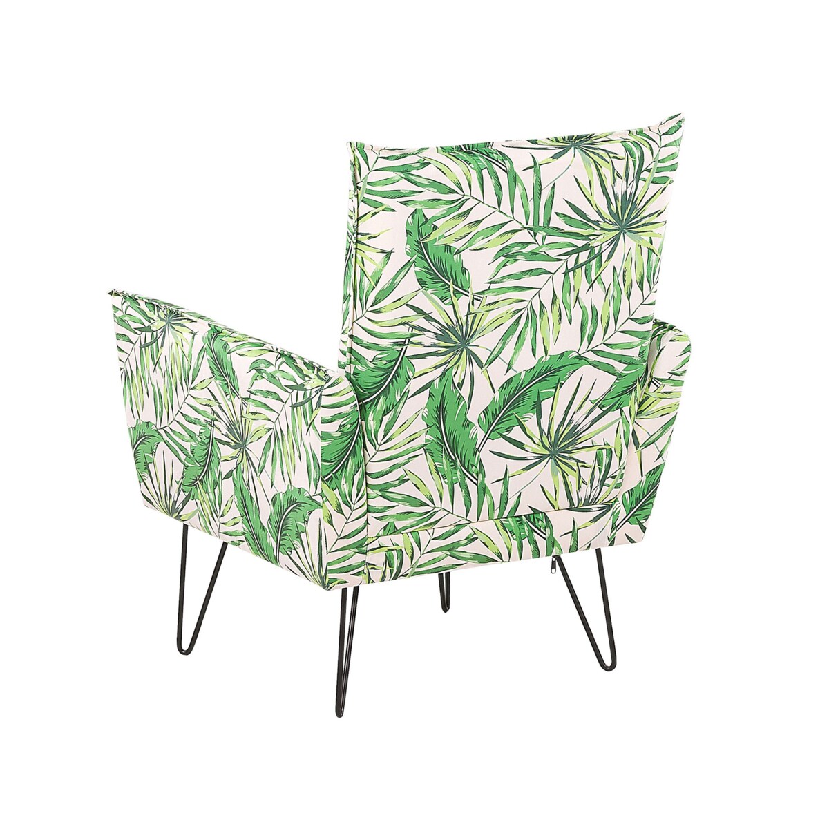 Fotel w liście biało-zielony RIBE