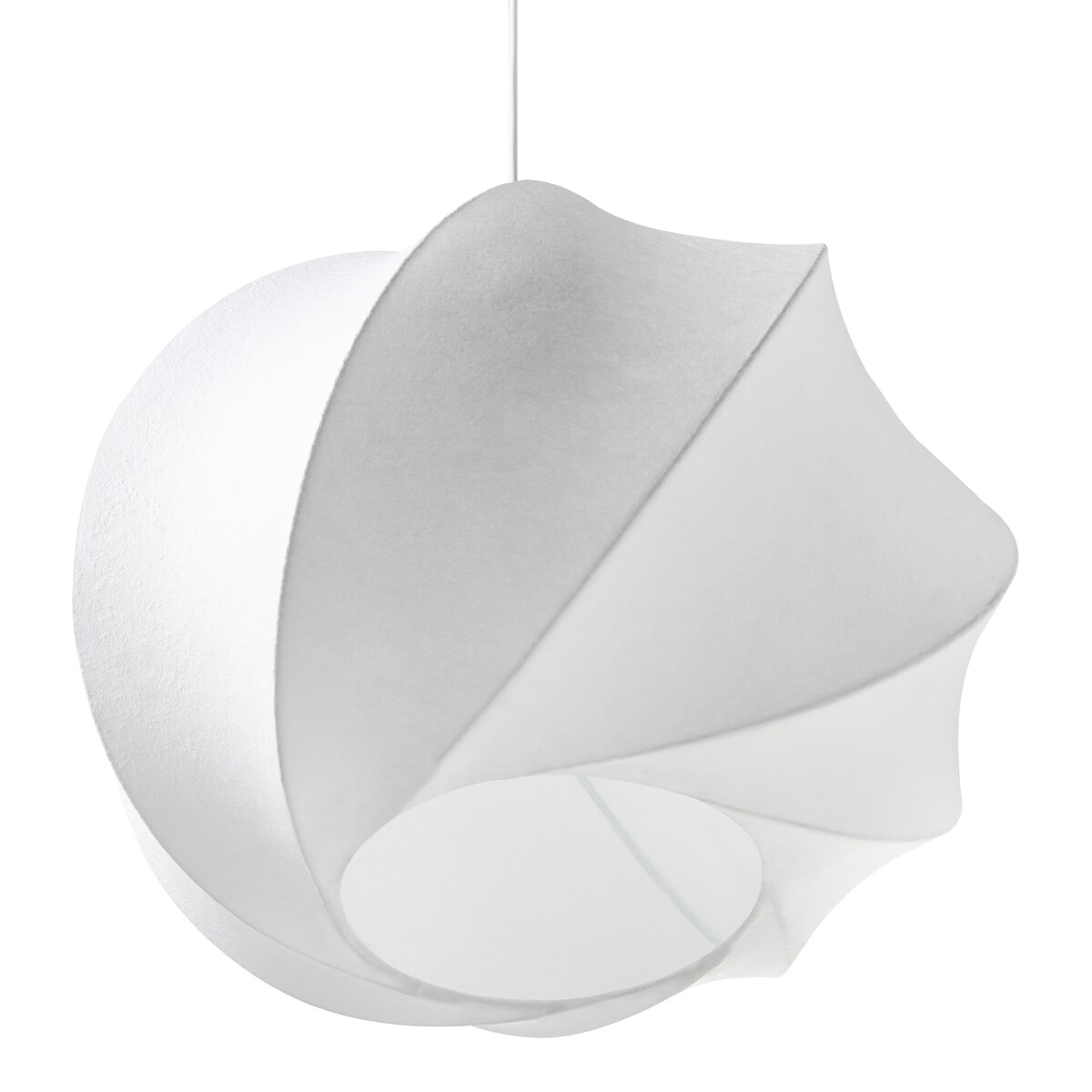 Lampa wisząca MAQUINE Jedwab syntetyczny Biały