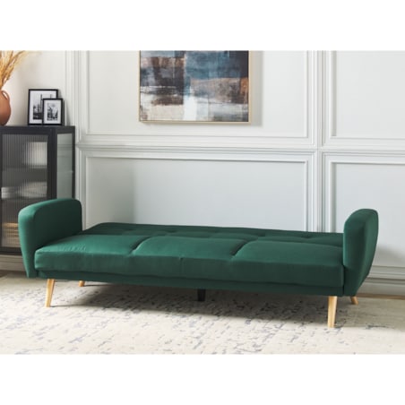 Sofa rozkładana 3-osobowa zielony FLORLI