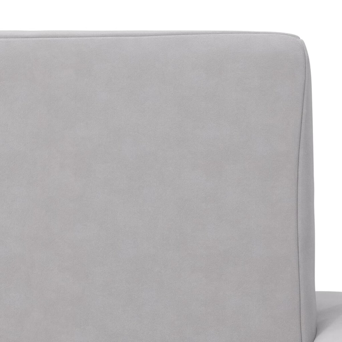 vidaXL 2-os. sofa dla dzieci, rozkładana, jasnoszara, miękki plusz