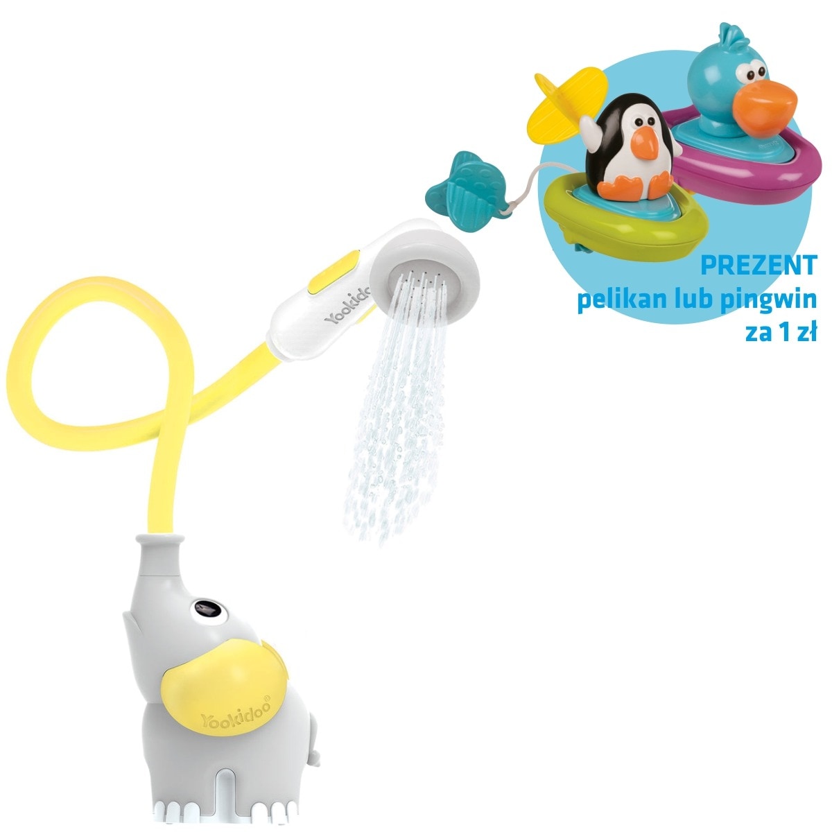 Prysznic słonik - żółty - zamknięte opakowanie