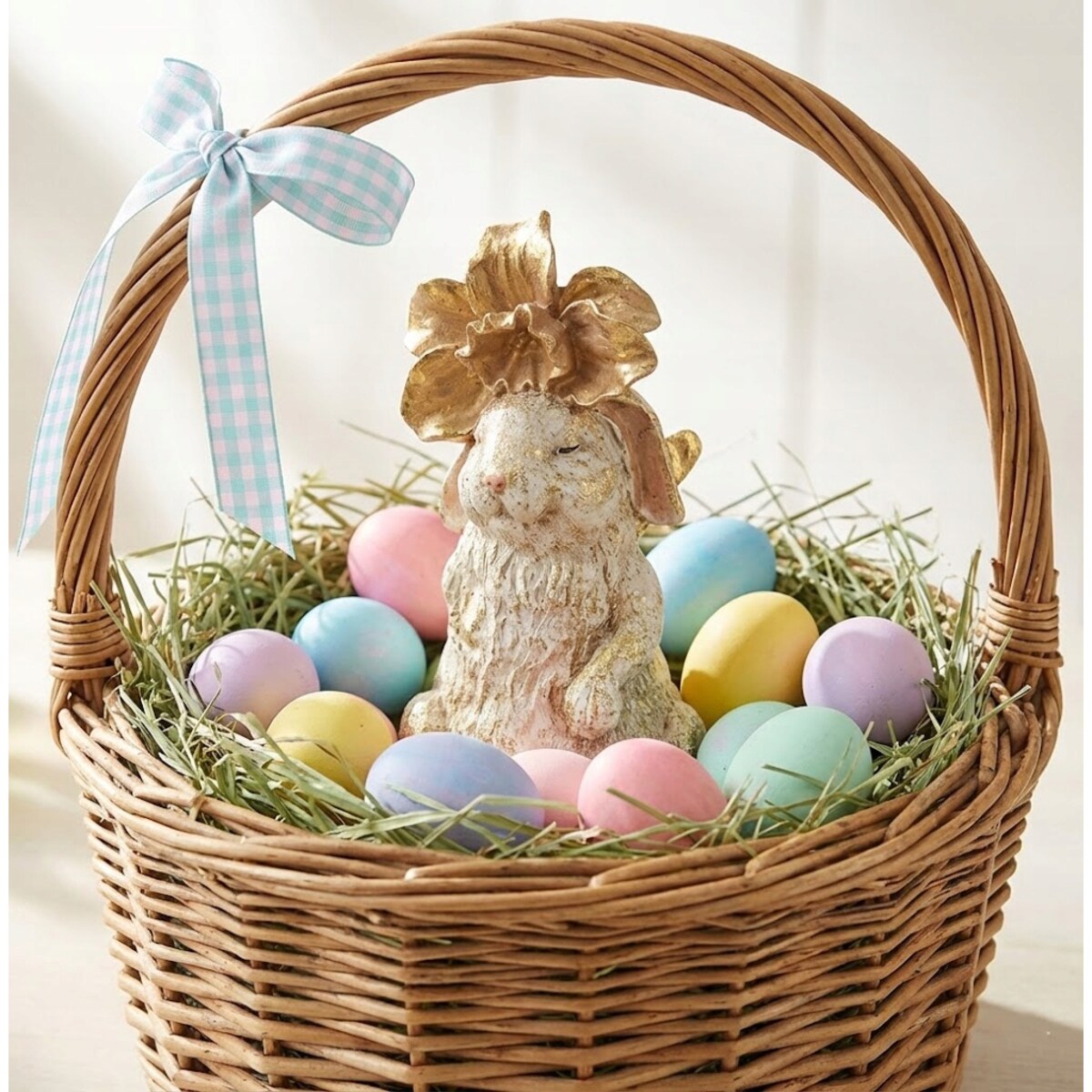 ZAJĄC WIELKANOCNY FIGURKA MAŁY KRÓLIK ZAJĄCZEK DEKORACJA NA WIELKANOC 15cm