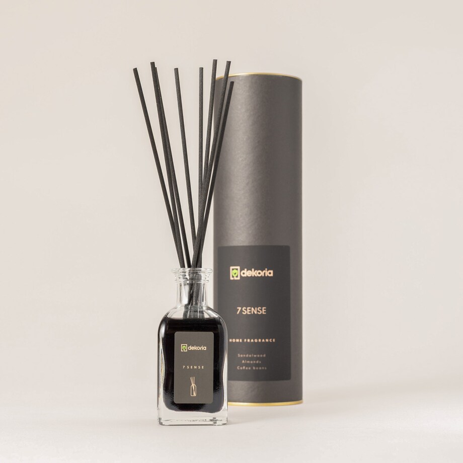 Dyfuzor zapachowy z patyczkami 7Sense, 5x5x25 cm