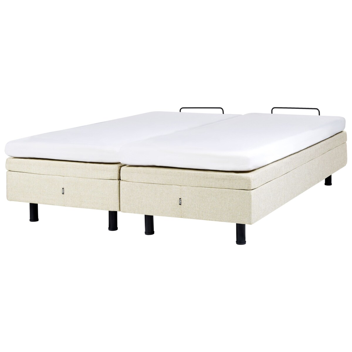 Łóżko regulowane bez zagłówka DUKE II 160 x 200 cm Beżowy