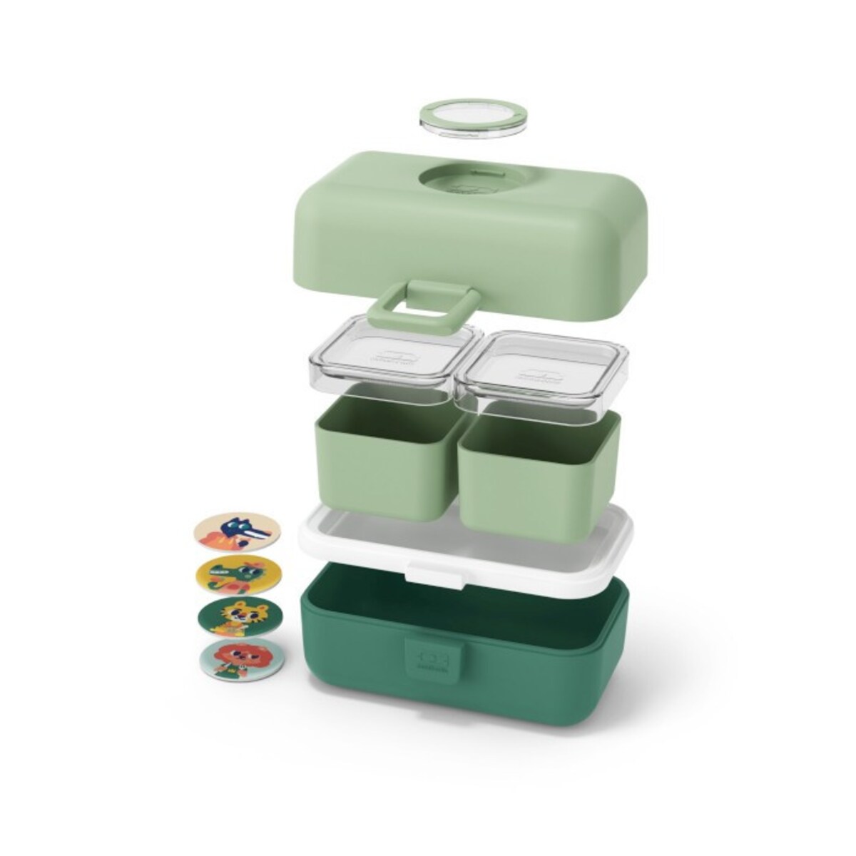 Lunchbox dziecięcy Green Forest Tresor, 800 ml, Monbento