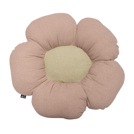 Poduszka kwiatek Mia II, różowy, 45 cm, Boucle