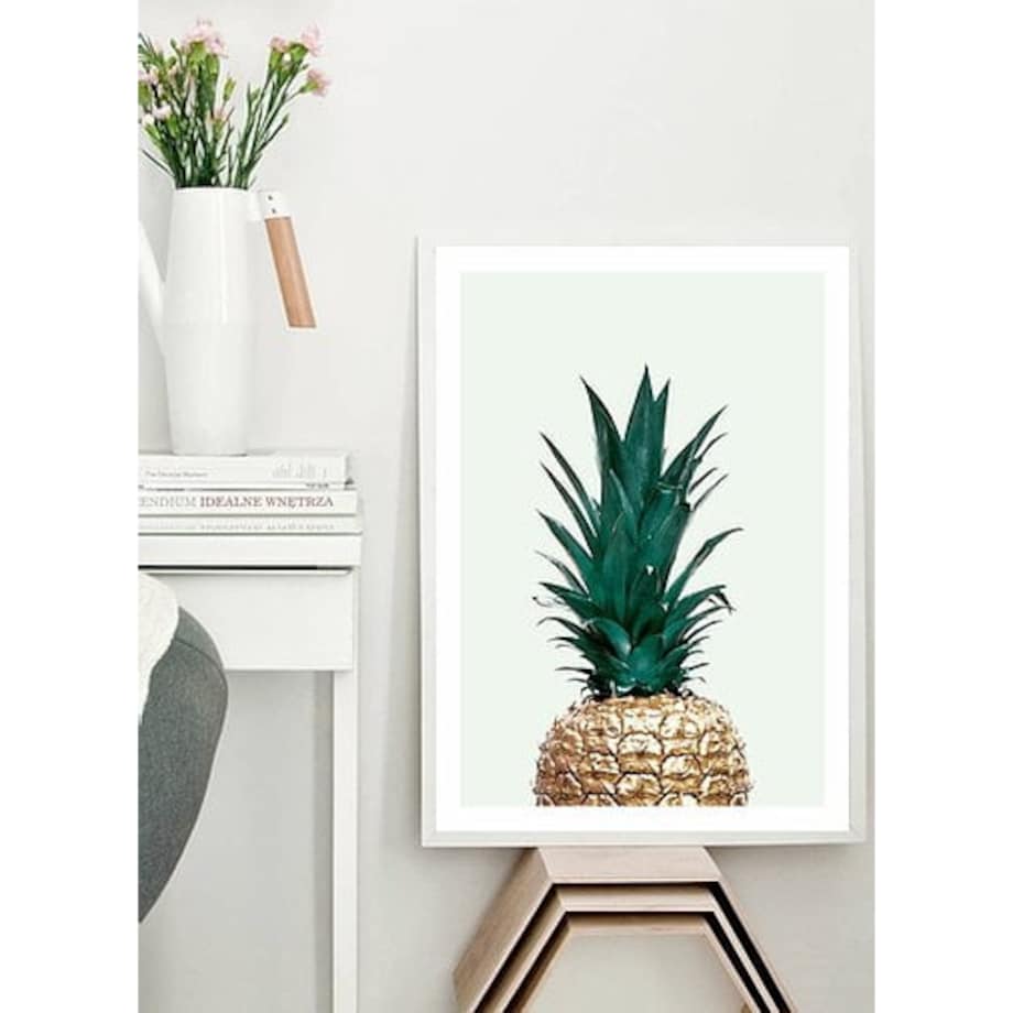 Poster Story, Plakat, Obraz - Złoty Ananas, wymiary 50 x 70 cm