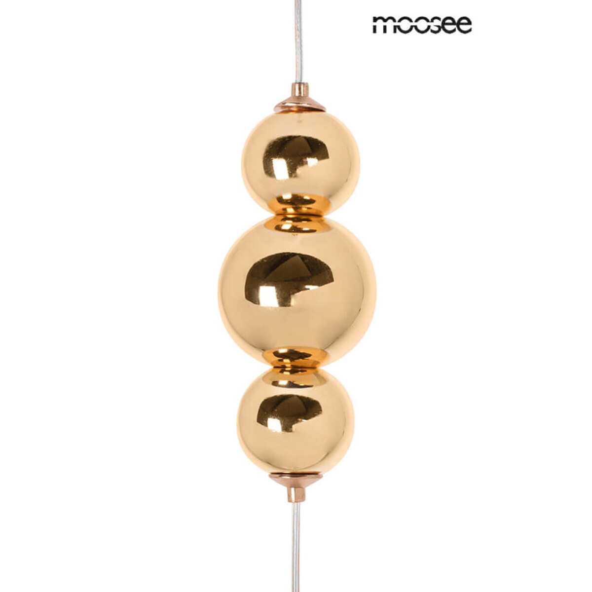 Lampa wisząca glamour Butterfly MSE010100321 kryształowa złota