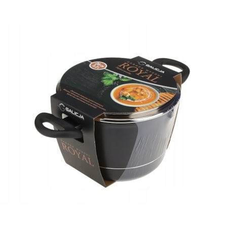 GARNEK ROYAL 20cm tradycyjny do gotowania zupy obiad 3,2L wysoki na prezent