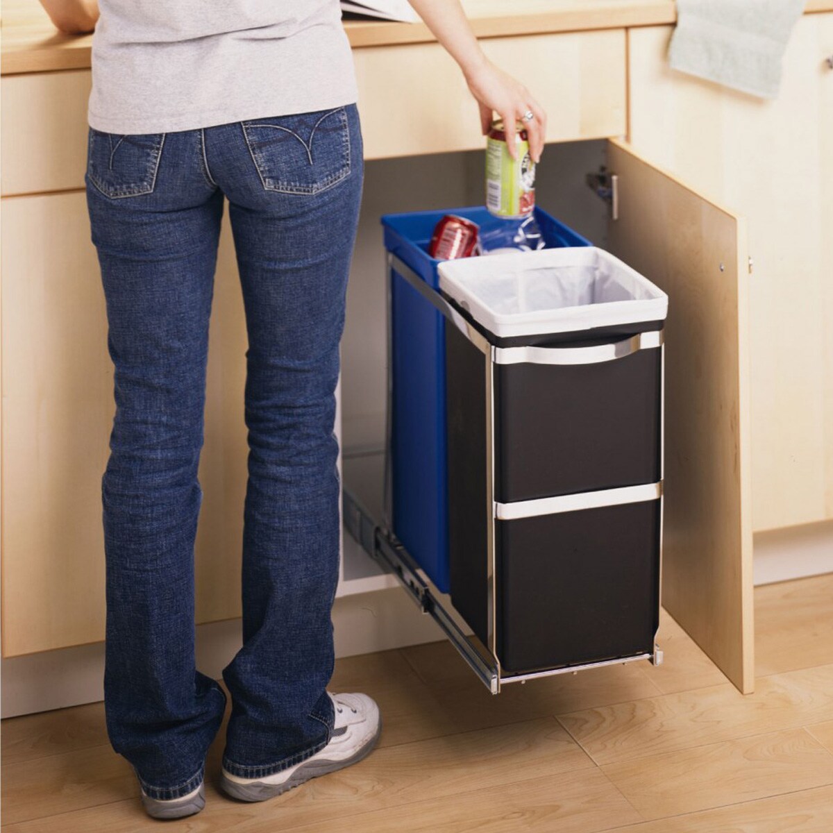 Kosz na śmieci 35L PULL OUT RECYCLER / simplehuman