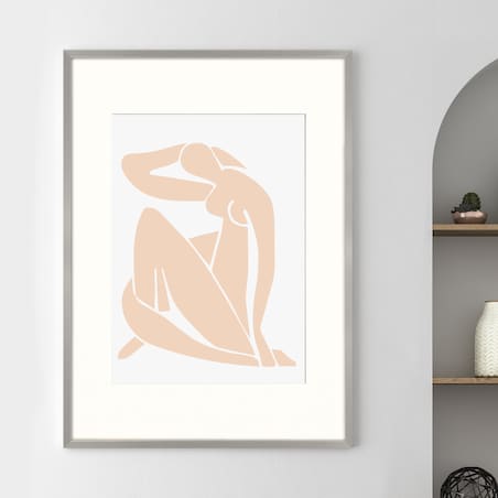 Ramka na zdjęcia z passe partout ramka 70x100 cm z okienkiem passe partout na zdjęcie 50x70 cm kolor srebrny FRAMAI®