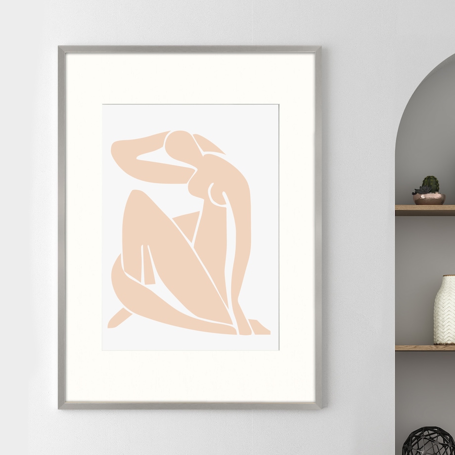 Ramka na zdjęcia z passe partout ramka 70x100 cm z okienkiem passe partout na zdjęcie 50x70 cm kolor srebrny FRAMAI®