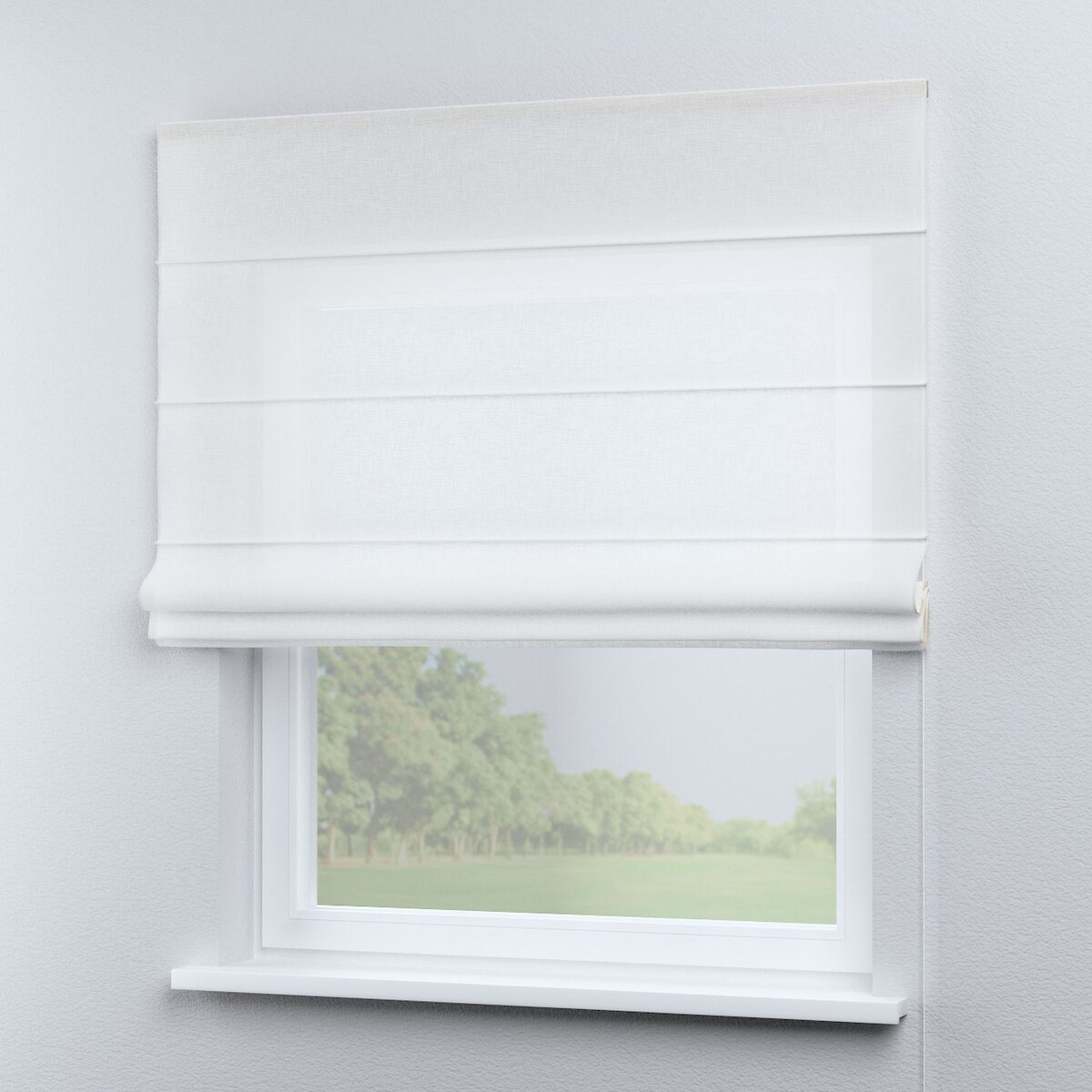 Roleta rzymska Capri 160x170 prześwitująca ecru