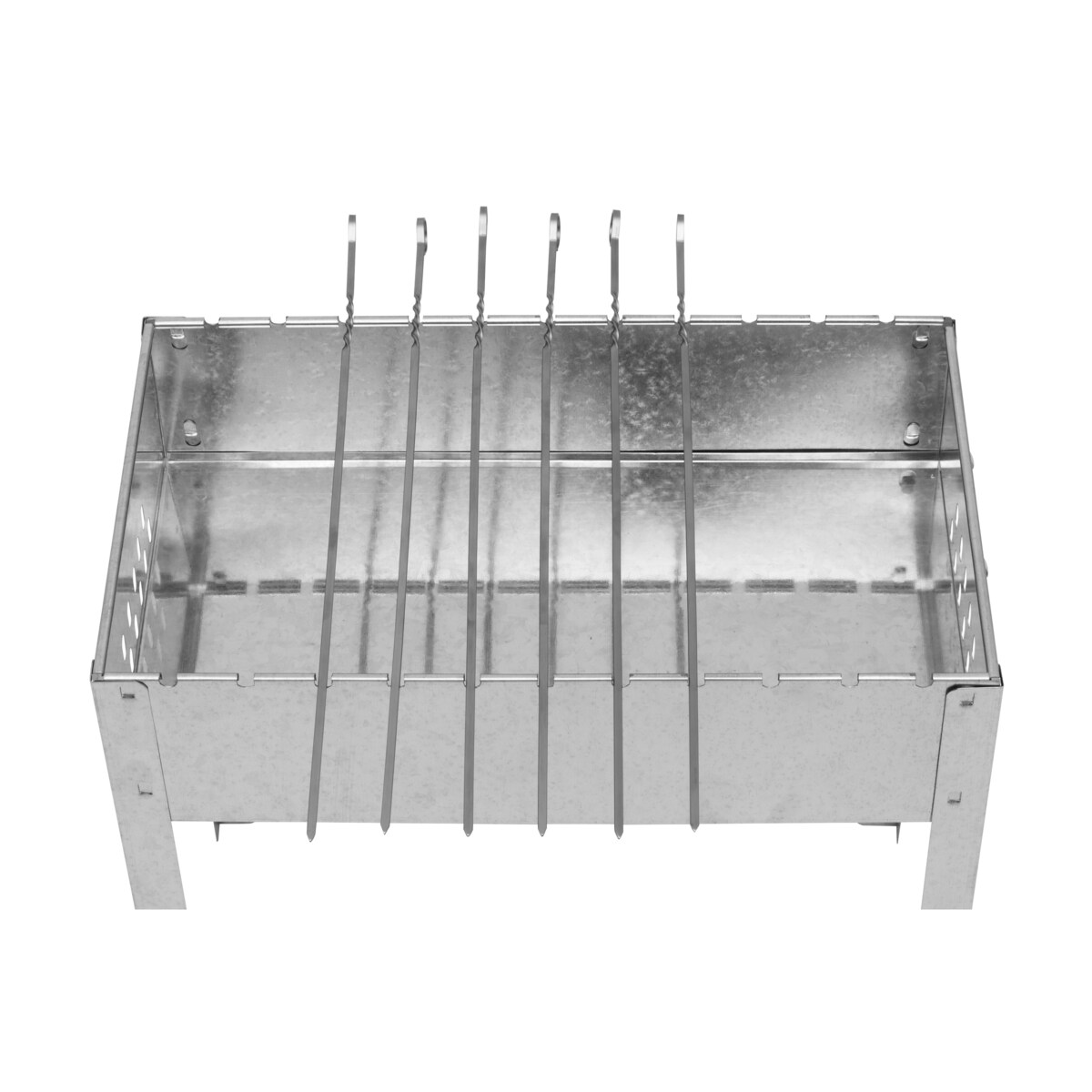 Grill węglowy ze szpikulcami MUSTANG, 50 x 30 cm