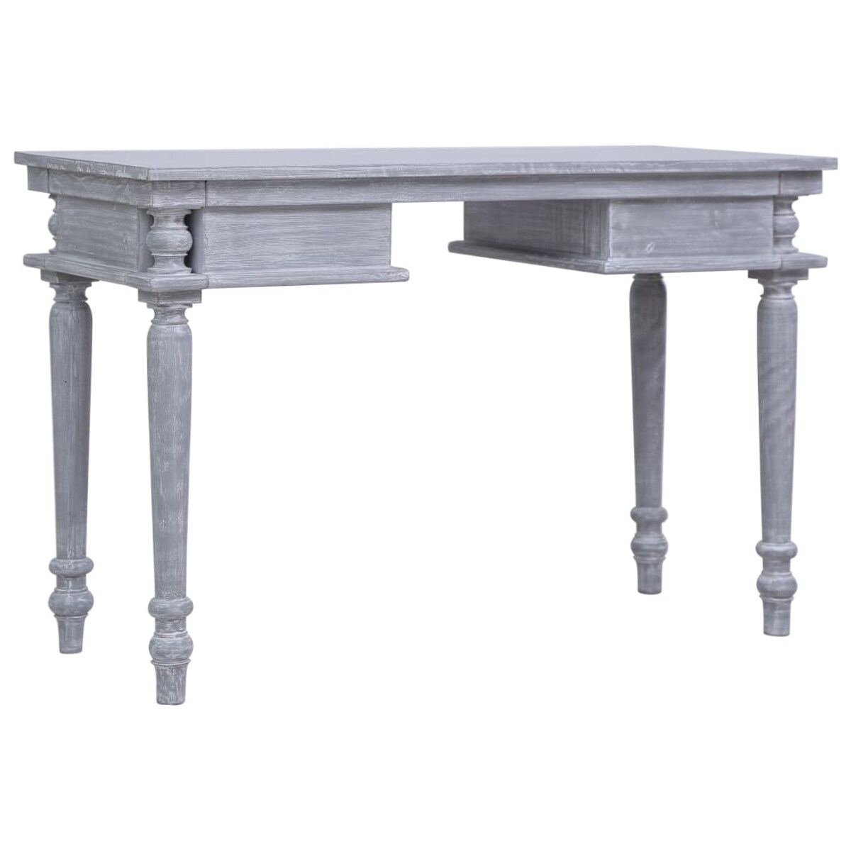 vidaXL Biurko, 115x50x78 cm, lite drewno mahoniowe