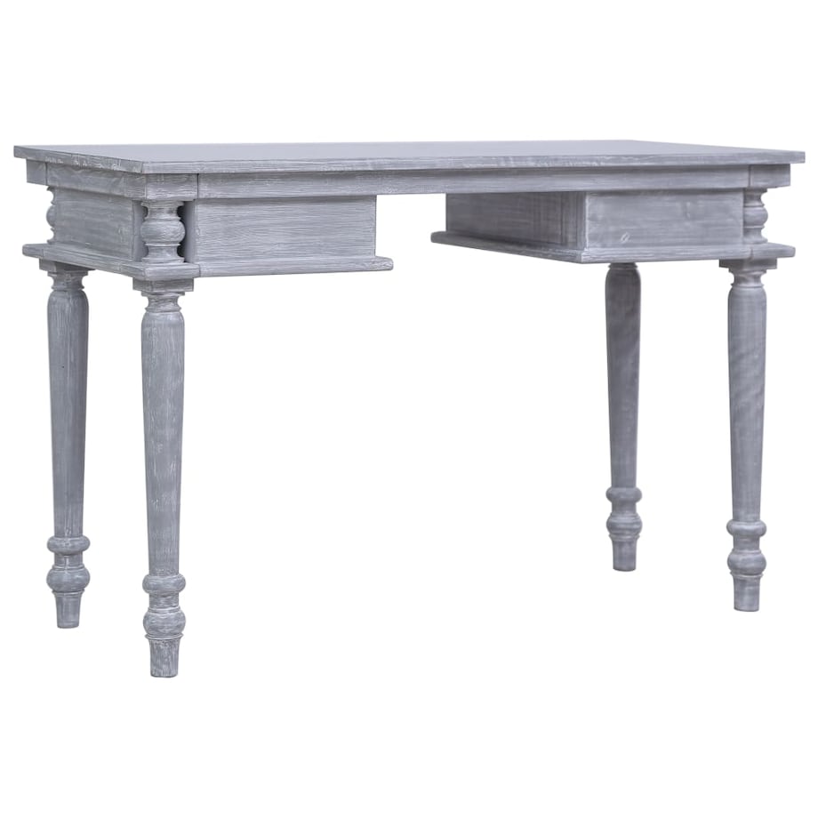 vidaXL Biurko, 115x50x78 cm, lite drewno mahoniowe