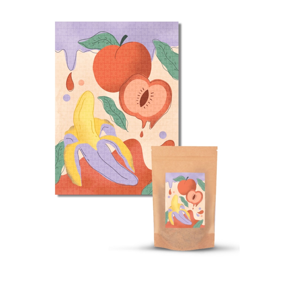 Muno Puzzle "Fruity" by Ola Kryngiert Puzzle 500 el. w eco woreczku