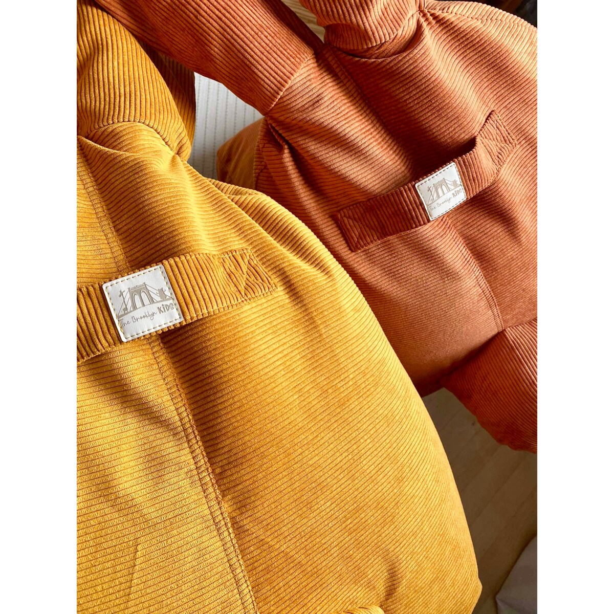 PUF FUNNY BUNNY SZTRUKS MUSZTARDOWY