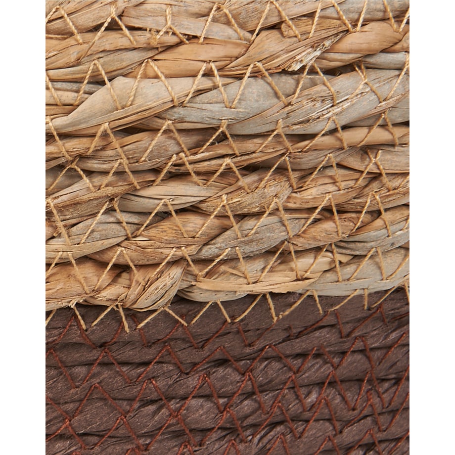 Zestaw 2 koszy na kwiaty z trawy morskiej naturalny PALADJU