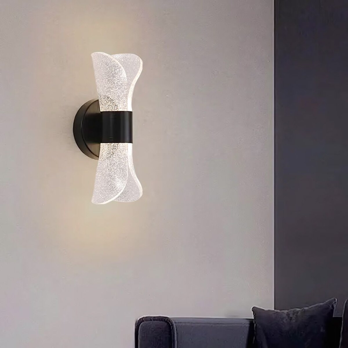 Kinkiet G029-W Led Czarny, Metal, Tworzywo Sztuczne