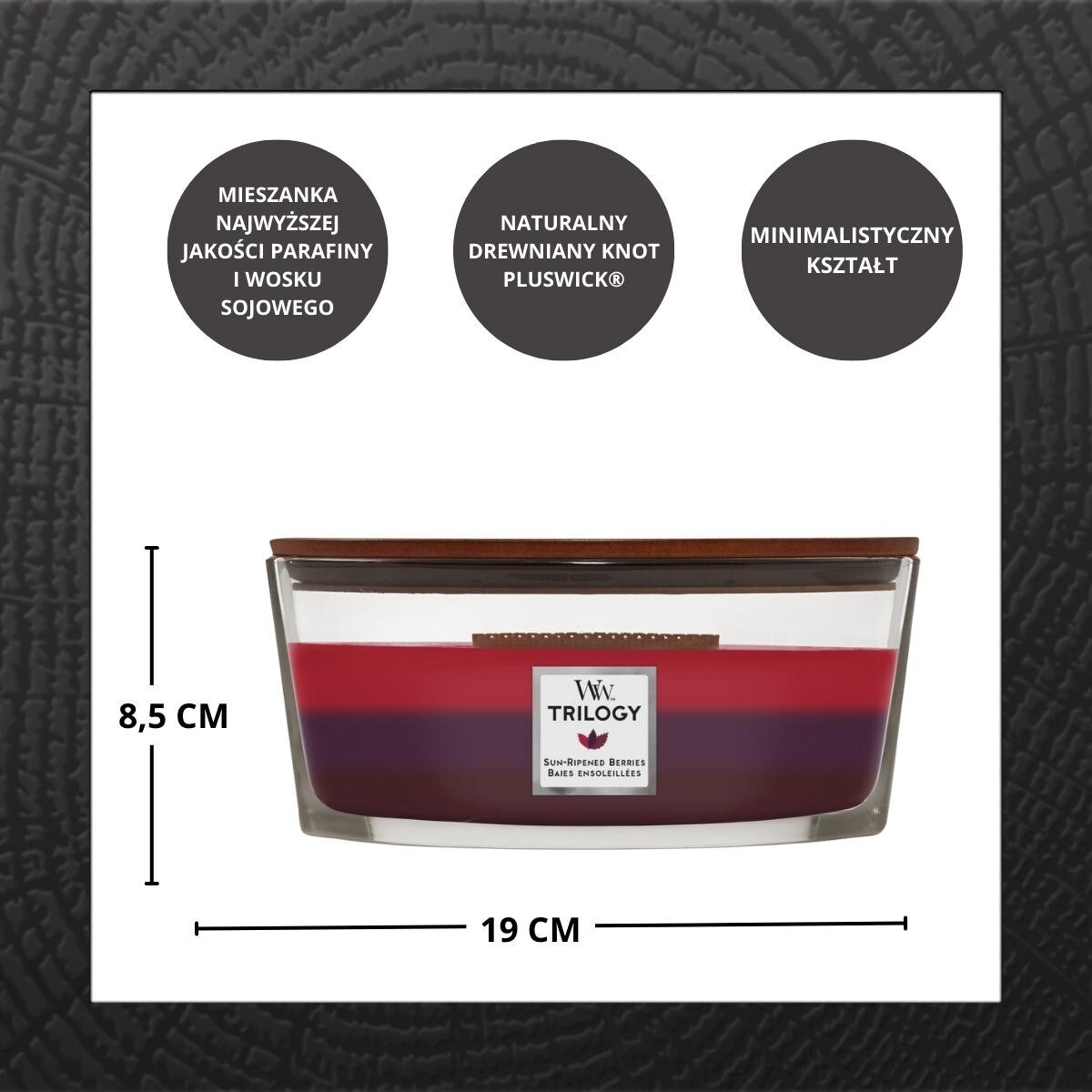 WoodWick świeca Elipsa SUN-RIPENED BERRIES