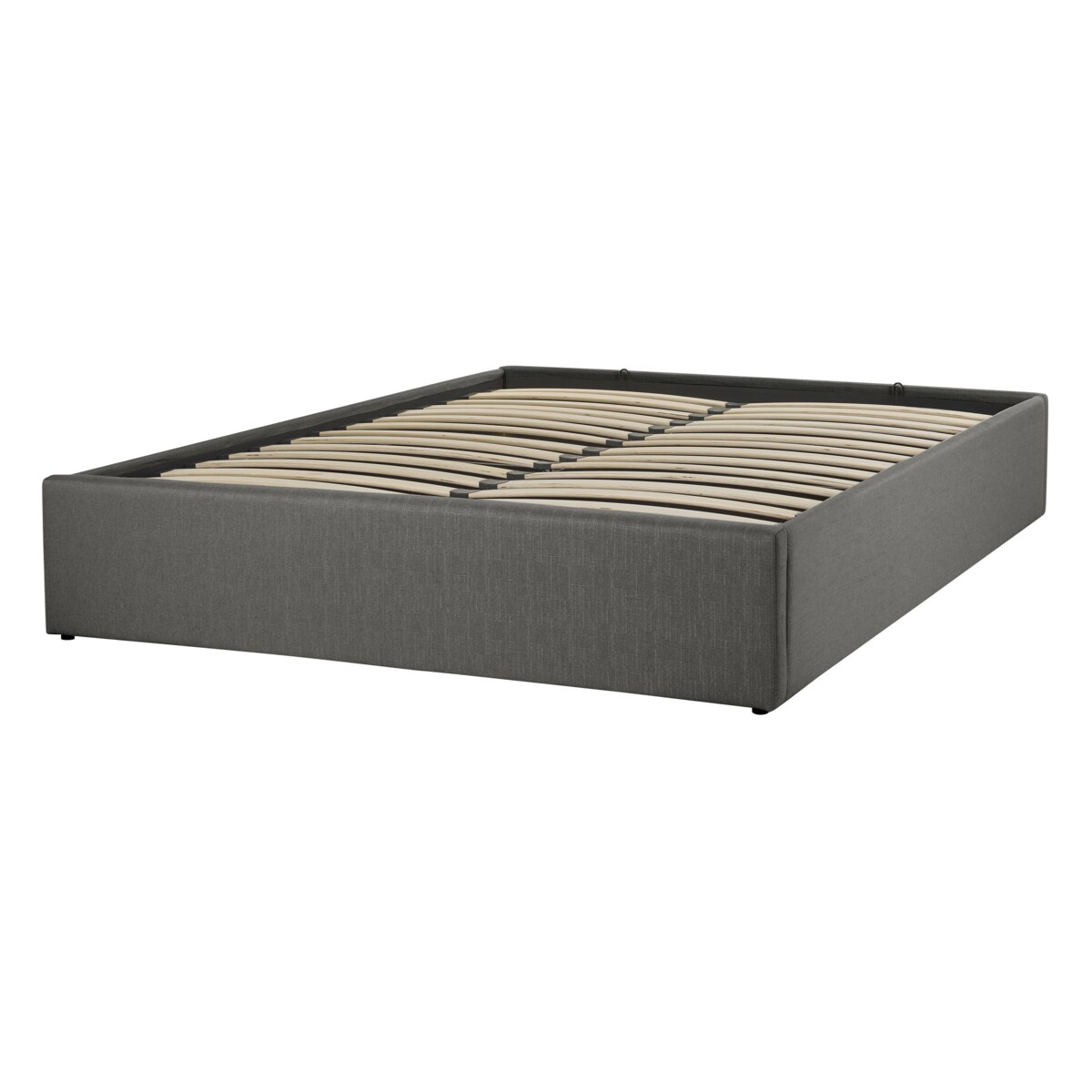 Łóżko z pojemnikiem DINAN 140 x 200 cm Ciemnoszary