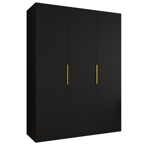 Szafa uchylna otwierana MARBELLA 1 150 wys. 202 cm Czarny + u. Złoty