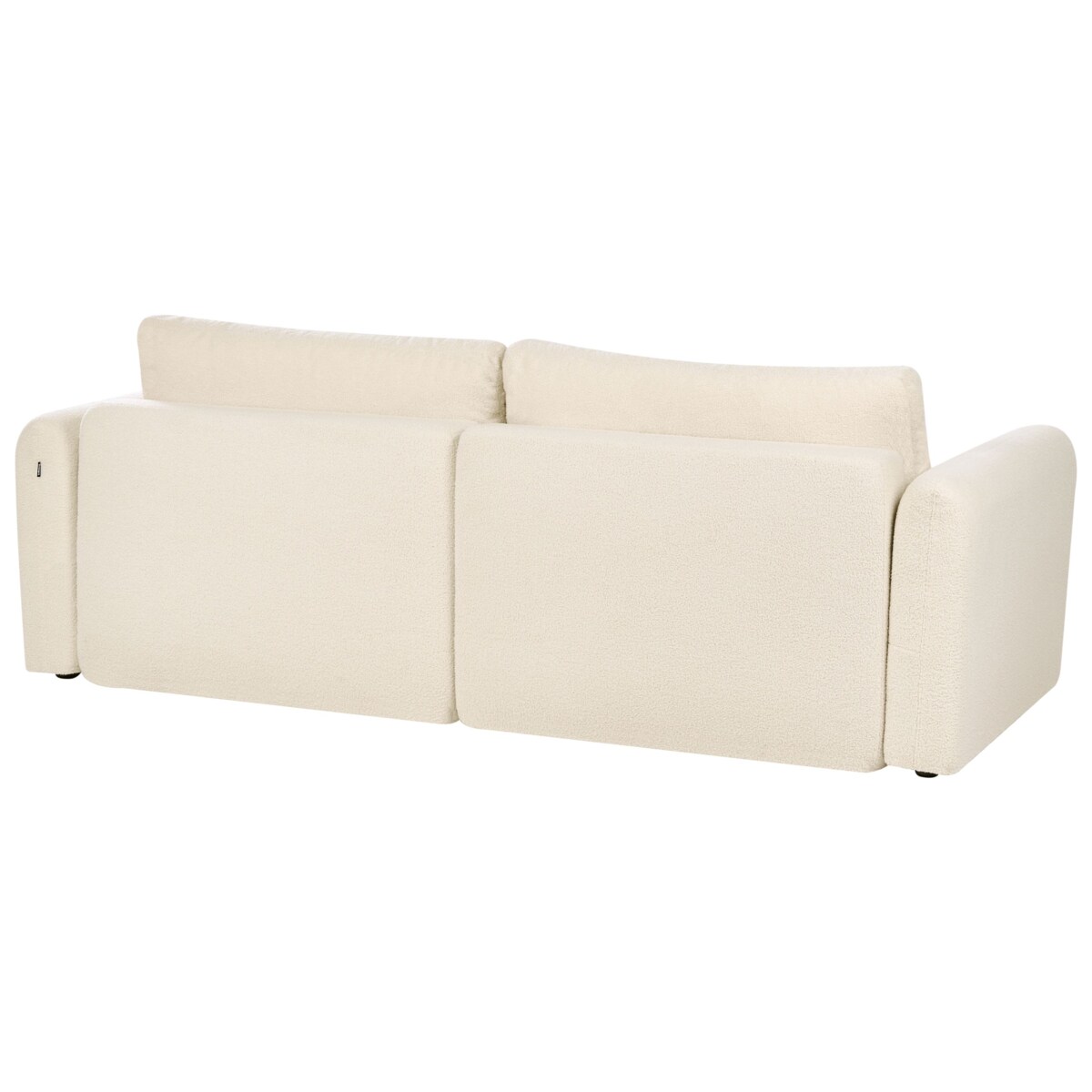 Sofa rozkładana dla 3 osób VAXHOLM Boucle Złamana biel ze schowkiem