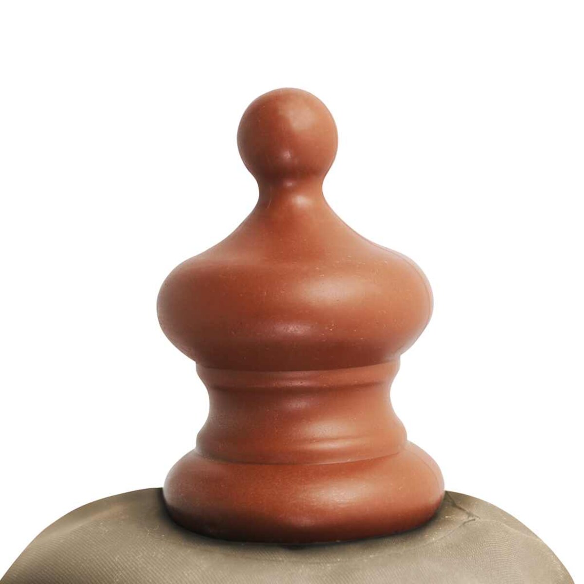 vidaXL Parasol ogrodowy na drewnianym słupku, 350 cm, taupe