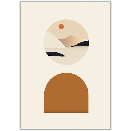 plakat minimalist abstract 2 21x30 cm