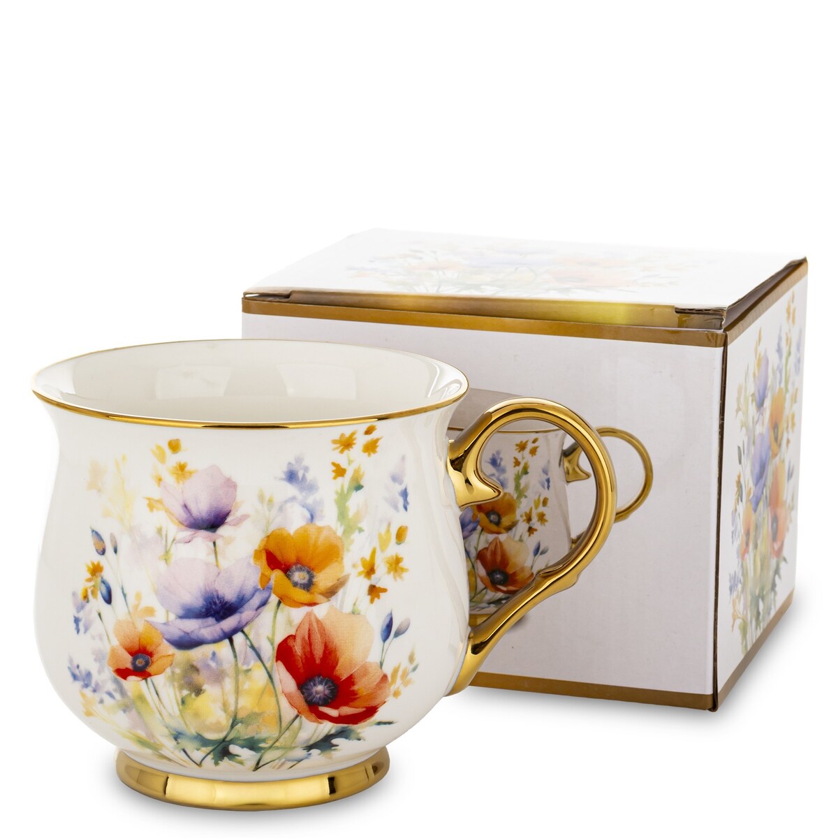 Kubek porcelanowy baryłka 430 ml z pudełkiem 9x13,5x10 cm BALERO-4