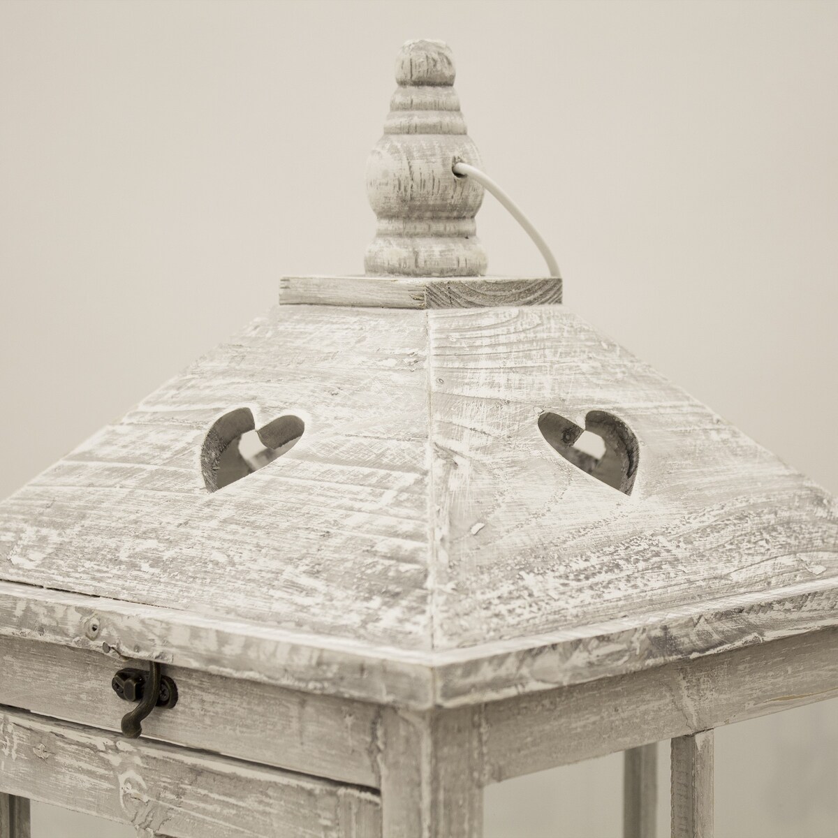 Lampion 2 szt. drewniany 76x27 cm KAROLA