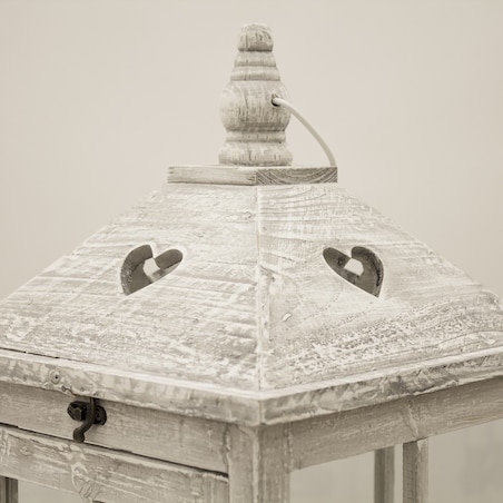 Lampion 2 szt. drewniany 76x27 cm KAROLA