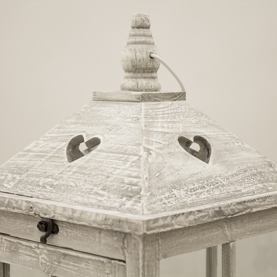 Lampion 2 szt. drewniany 76x27 cm KAROLA